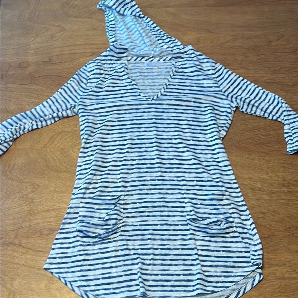 Beach Break Hooded Navy/ White Swim Cover